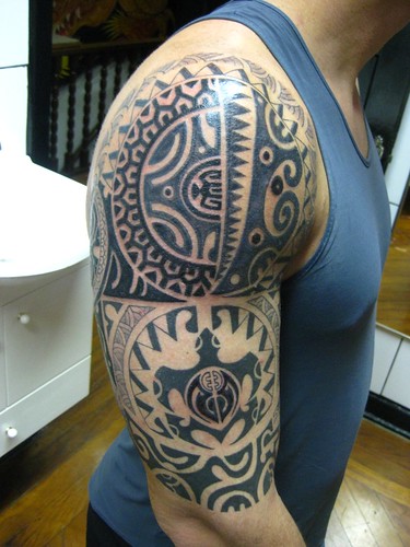 kirituhi Tatuagem tartaruga polinésia- polynesian turtle tattoo WIP