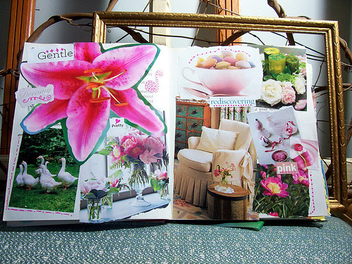colours of my life altered book - rediscovering pink