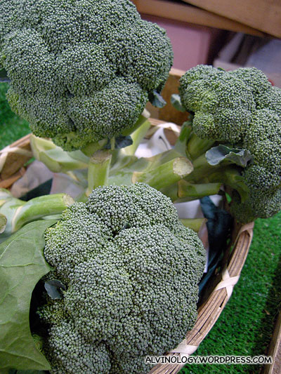 The broccoli in Japan looks large and beautiful