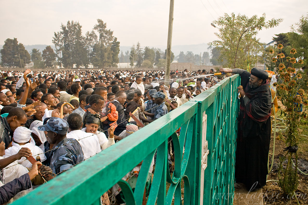 Holy Water Spray #1, Timkat (Epiphany), Addis Ababa, Ethiopia, January 2009