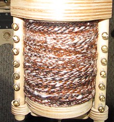 Full Bobbin, worsted weight, on the Bee