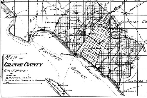 Map of Orange County, 1900