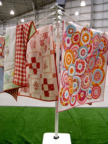Clothesline of quilts