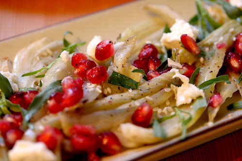Fennel pomegranite and goats cheese salad 2