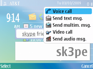 03/03/2009 E71 call menu