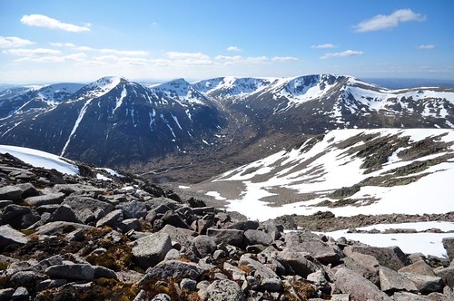 Cairn Toul and Braeriach across Lairig Ghru