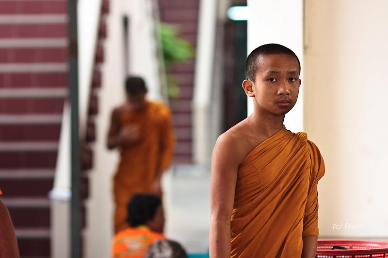 Monk Stares @ Bangkok, Thailand