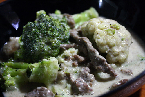 Creamy Beef Broccoli Plate
