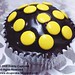 Dainty Cupcake - Yellow polka dot cupcake