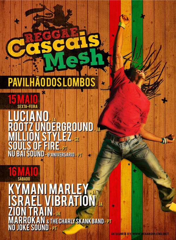 Reggae Cascais Mesh - Cartaz