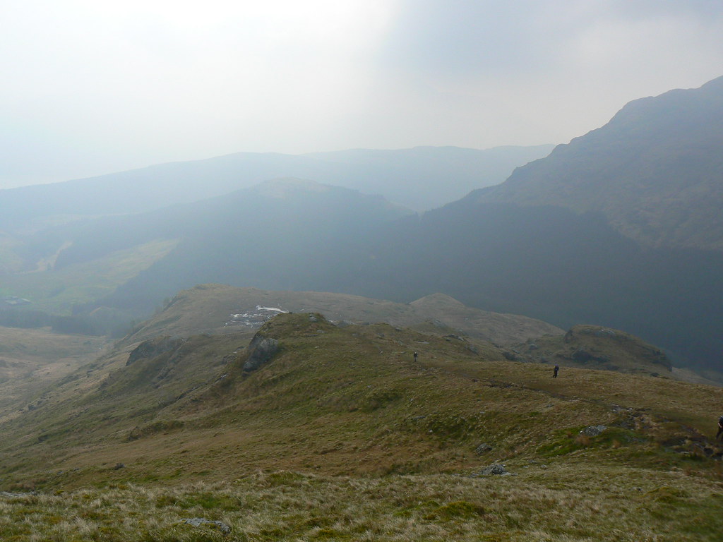 The lower slopes of the south ridge
