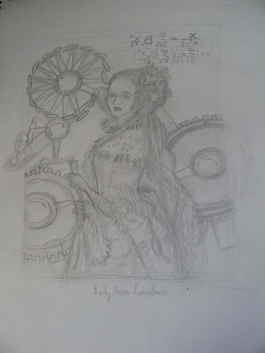 Lady Ada Lovelace drawing