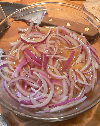 Onions ready to pickle