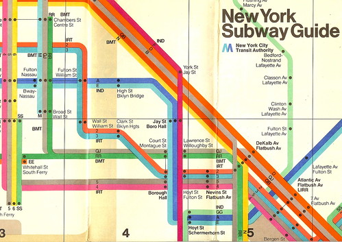 new york map subway. New York Subway map, 1970s