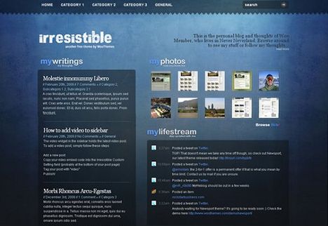 Irresistible Wordpress Theme