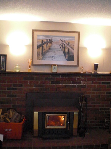 all done with picture over the fireplace
