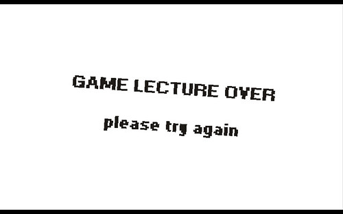 GAME LECTURE OVER
