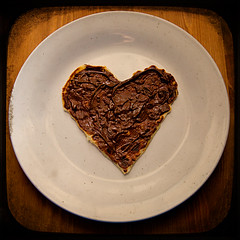I love nutella on heartshaped pancakes! Day 87/365