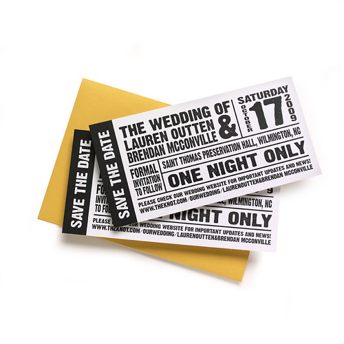 Concert Ticket Save the Dates marithansonweddings Tags wedding tickets 