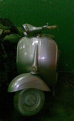 vespa super 1962 warna silver, mesin full restored 1962