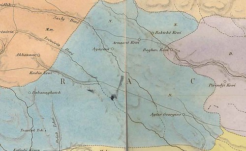 Arnavutköye ait tarihi bir harita