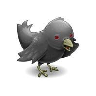 twitter logo vampire goth