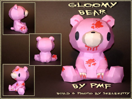 Gloomy Bear Papercraft 02