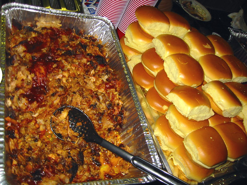  20090321 - Jay's 30th birthday party - food - pulled pork, buns - 177- 