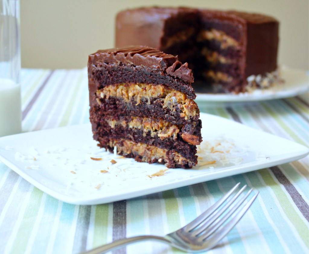 Inside Out German Chocolate Cake