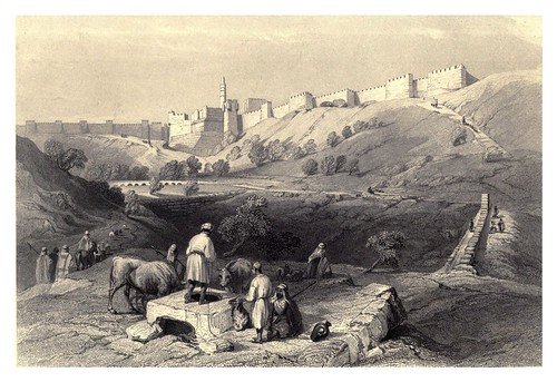 002-Un aljibe en Sion-Jerusalem-Bartlett, W. H. 1840-1850
