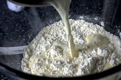 making dumpling dough
