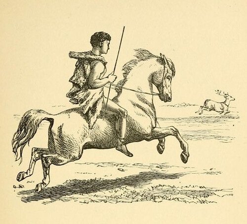 Cervus, Equus et Homo