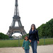 Gwen and Donna at Eiffel Tower - Paris