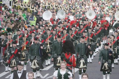 St Patricks Day Parade Kilts