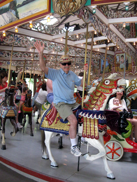 Dad on the Grand Carousel (Click to enlarge)