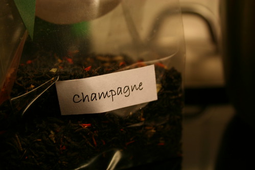 champagne thé