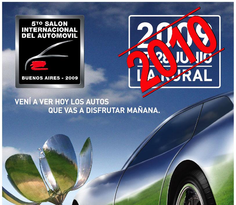 El Saln Internacional del Automovil de Buenos Aires se realizar en 2010.