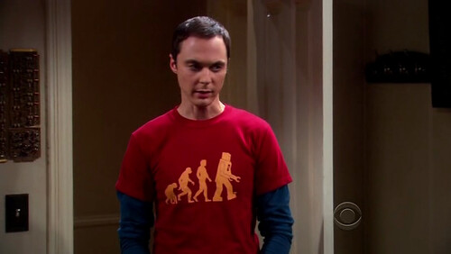 Robot Evolution T-shirt Sheldon