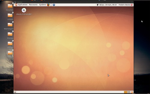 Le fond d'écran alternatif d'Ubuntu Linux Jaunty Jackalope