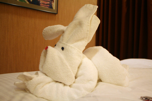 Carnival Towel Creation - Puppy-Bunny