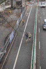 Separated bike-walk lane on Naito-4