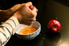 hand squeezed apple juice