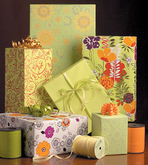 Floral Themed Gift Wrap
