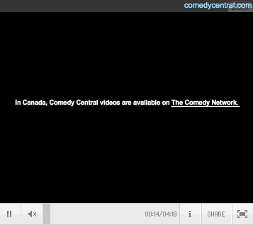 No Comedy Central for you!