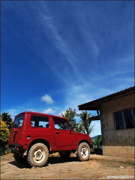 Suzuki Jimny SJ410 - kereta merah ayah