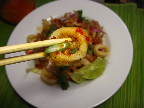 Thai Crispy Calamari Salad