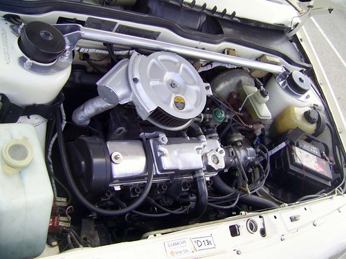 Well prepared engine in this smart VAZ 2108 Lada Samara to us Brits 