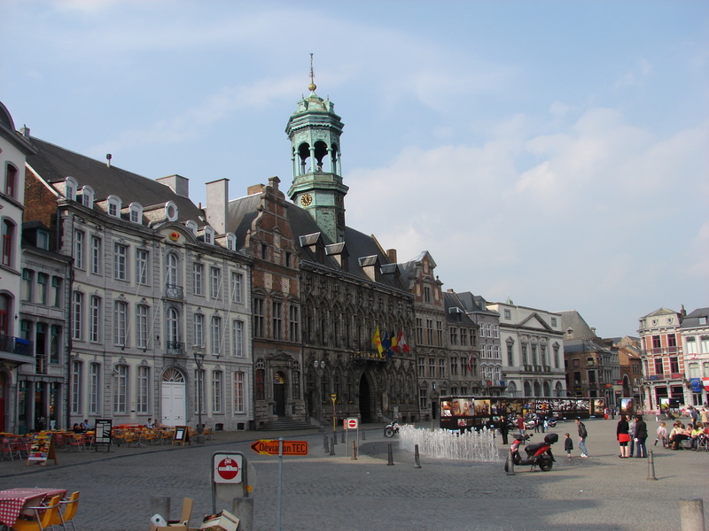 Le Grand Place in Mons, Belgium