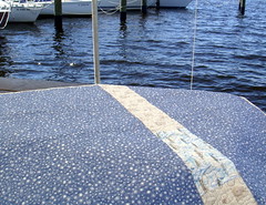 sailboat quilt backside