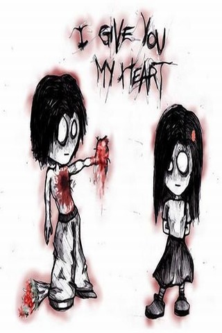 wallpaper heart emo. Emo I give you my heart